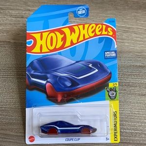 Hot Wheels Coupe Clip Keychain Blue Sport Car Hotwheels Key Chain Fob Ornament 🆕